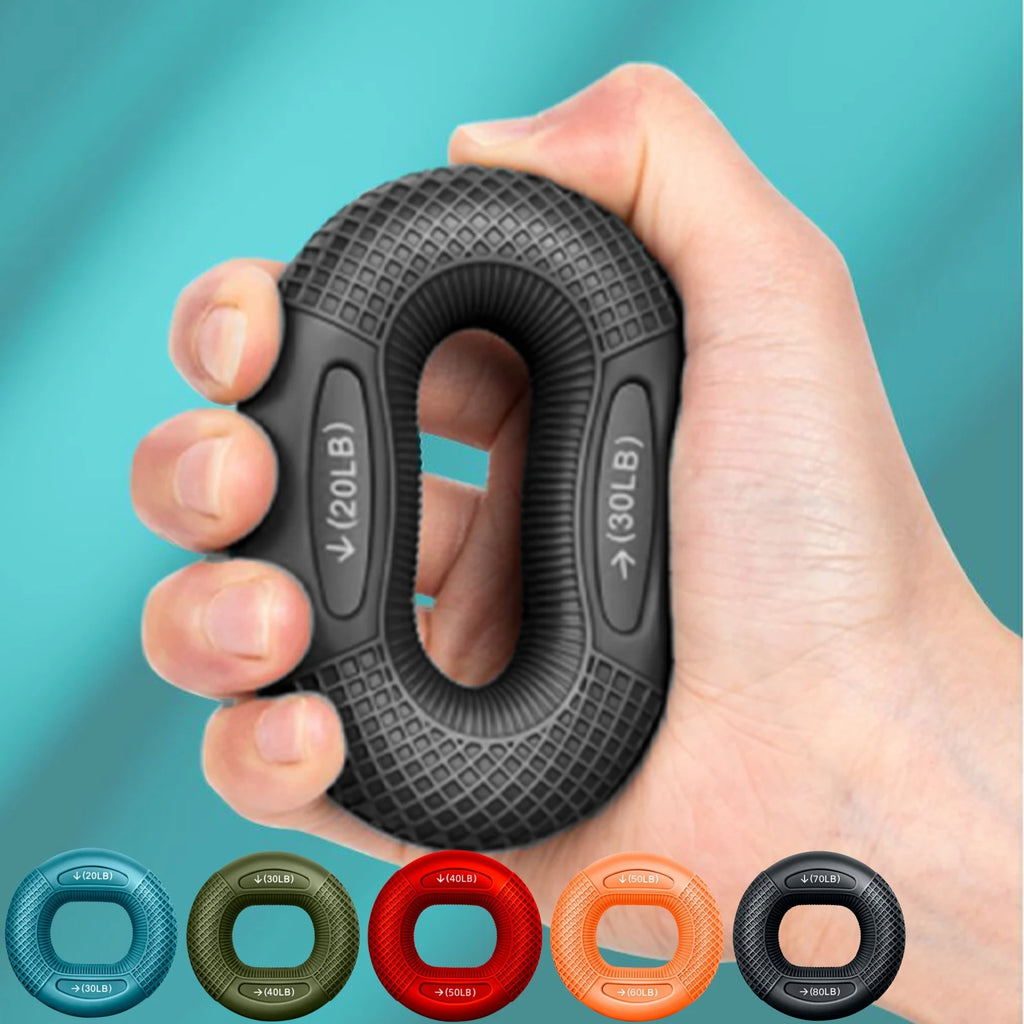 Silicone Finger Gripper Ring – Hand & Wrist Muscle Strengthener Trainer