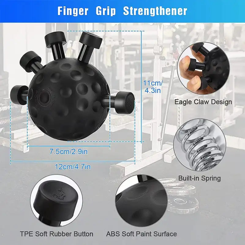 Five-Finger Strength Trainer – Hand & Finger Exerciser for Grip and Climbing Power