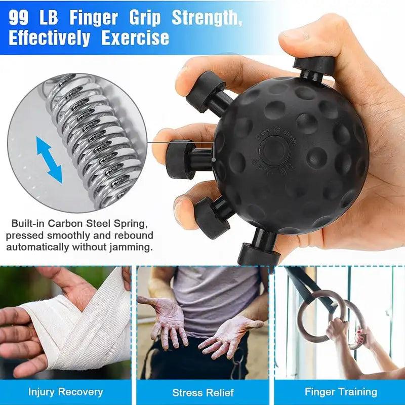 Five-Finger Strength Trainer – Hand & Finger Exerciser for Grip and Climbing Power