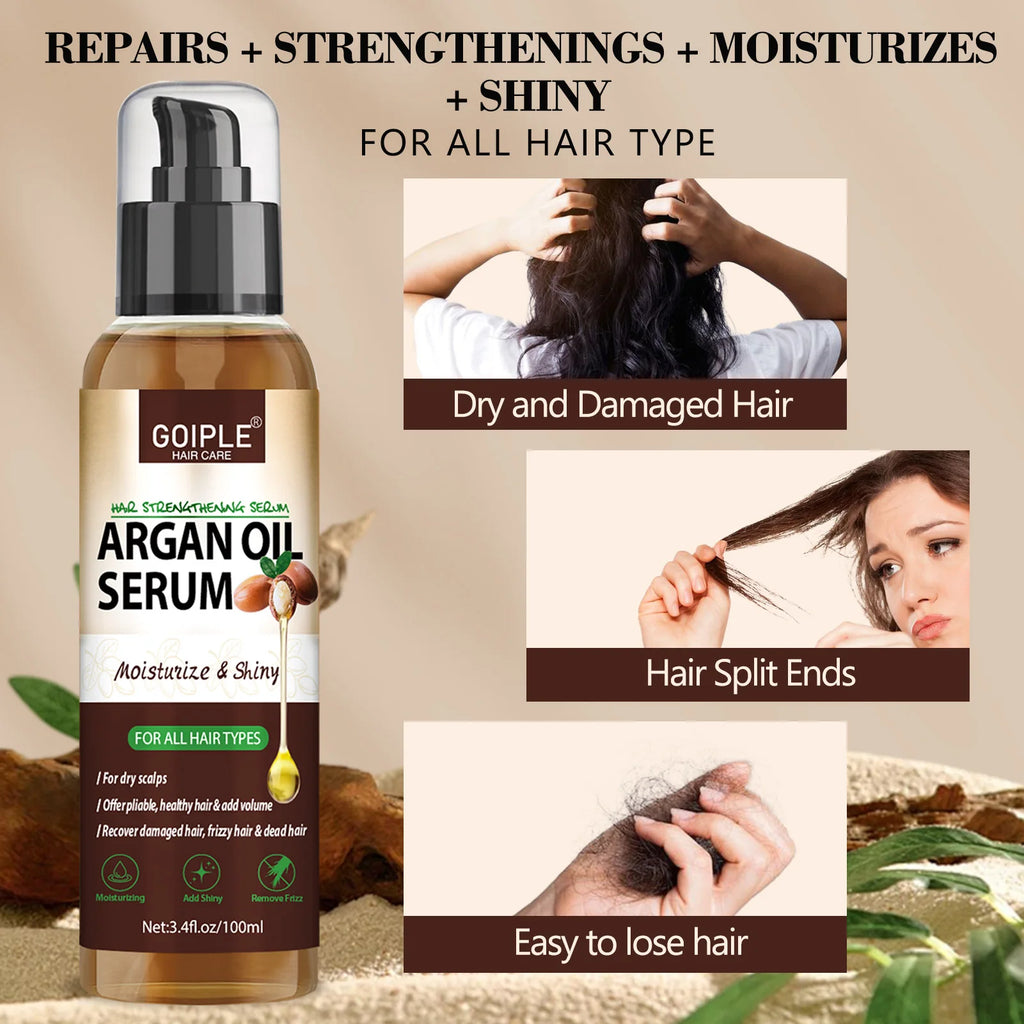 100ml Natural Argan Oil Hair Serum – Repair, Strengthen & Add Shine