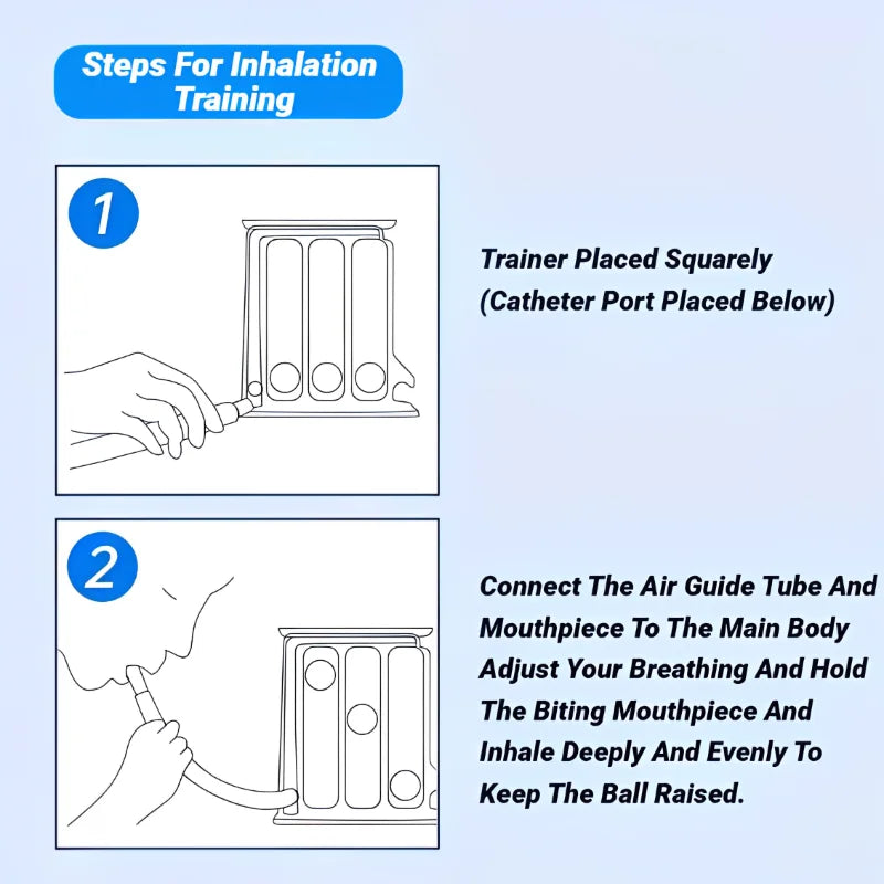 3-Ball Breathing Trainer & Tester – Lung Function & Respiratory Spirometry Exerciser