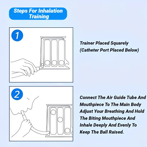 3-Ball Breathing Trainer & Tester – Lung Function & Respiratory Spirometry Exerciser