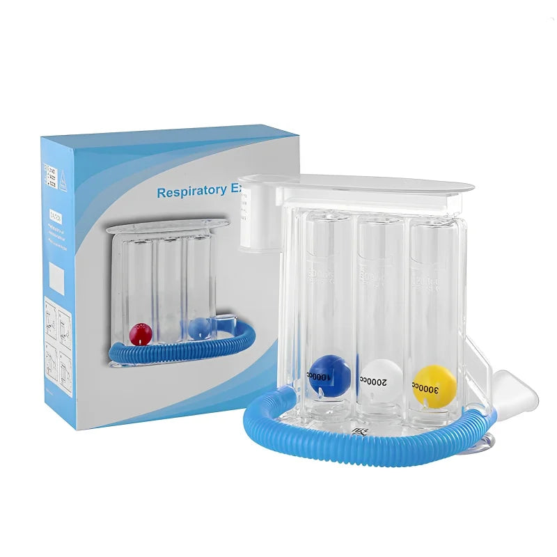 3-Ball Breathing Trainer & Tester – Lung Function & Respiratory Spirometry Exerciser