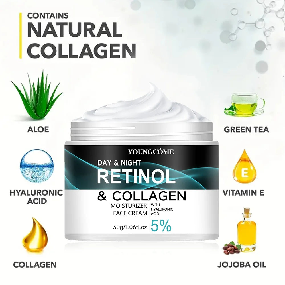 YOUNGCOME Retinol Cream – Boosts Skin Elasticity, Moisturizing & Smoothing