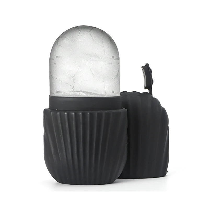 3-Piece Facial Care Set – Stainless Steel Gua Sha, Ice Roller & Silicone Brush