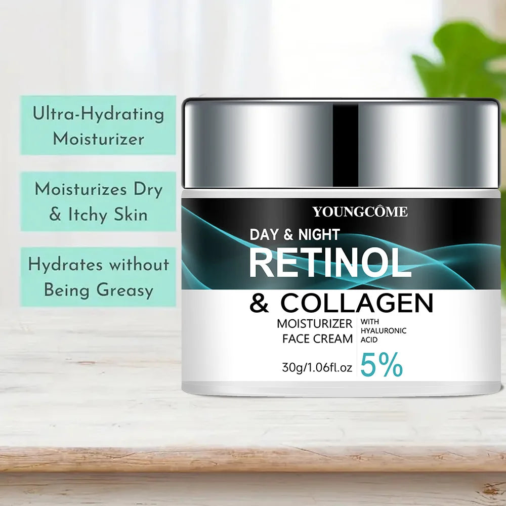 YOUNGCOME Retinol Cream – Boosts Skin Elasticity, Moisturizing & Smoothing